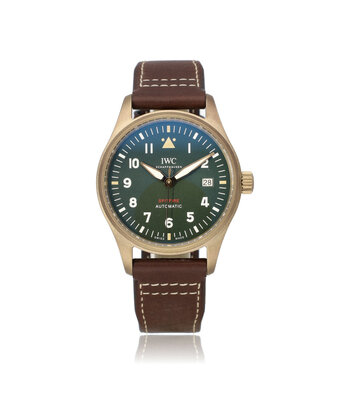IWC Pilot's Watch Spitfire 39 brons green 2024 B+P | NEW IWC STRAP