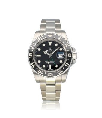 Rolex GMT-Master II 40 steel black ceramic Oyster 2014 box + papers