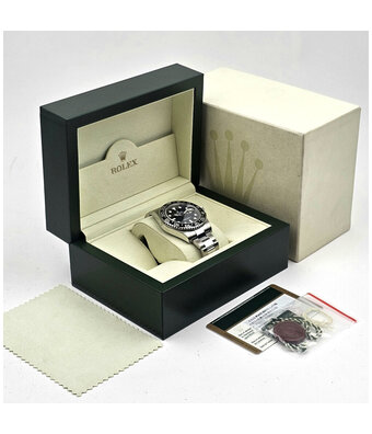 Rolex GMT-Master II 40 steel black ceramic Oyster 2014 box + papers