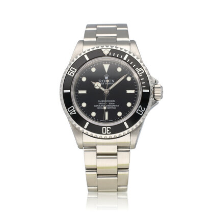 Submariner No Date 40 NEW ROLEX SERVICE | 4 -liner - RRR - rehaut steel black Oyster