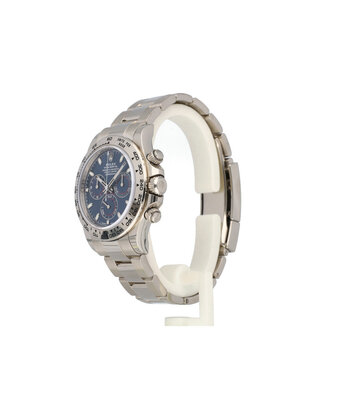 Rolex Daytona  40 chrono white gold blue 2020 box + papers