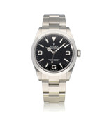 Rolex Explorer  40 steel black domed Oyster 2024 box + papers