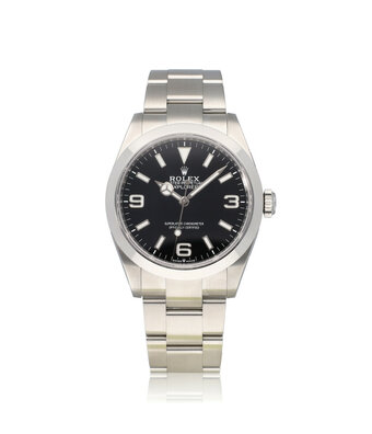 Rolex Explorer  40 steel black domed Oyster 2024 box + papers