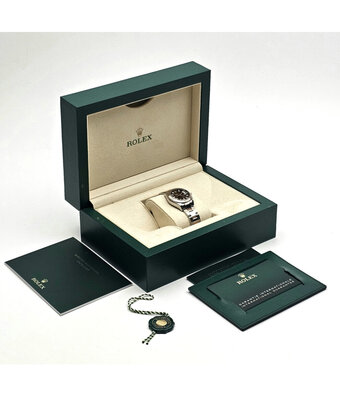 Rolex Lady-Datejust 28 steel - rose gold Oyster choco 2024 box + papers