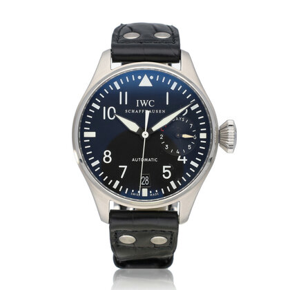 Big Pilot's Watch Automatic 7 days Power Reserve 46 steel black 2007 B+P | NEW IWC SERVICE