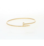Cartier Just un Clou  18cm size 18 yellow gold nail bracelet small SM 2023 box + papers