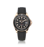 Rolex Yacht-master 37 rose gold medium - midsize Oysterflex / rubber 2023 box + papers