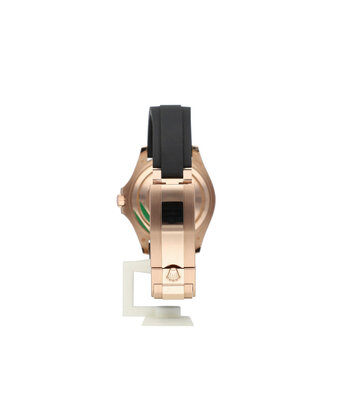 Rolex Yacht-master 37 rose gold medium - midsize Oysterflex / rubber 2023 box + papers