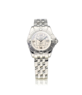 Breitling Galactic Sleek Edition 32 steel white diamond | NEW BREITLING SERVICE