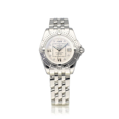 Galactic Sleek Edition 32 steel white diamond | NEW BREITLING SERVICE