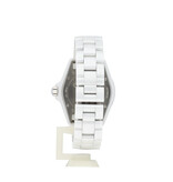 CHANEL J12 White Diamond Indicators 38 white ceramic 2019 box + papers