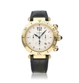 Cartier Pasha de Cartier  41 yellow gold silver - OPEN DATE - ref. 4362 box + papers