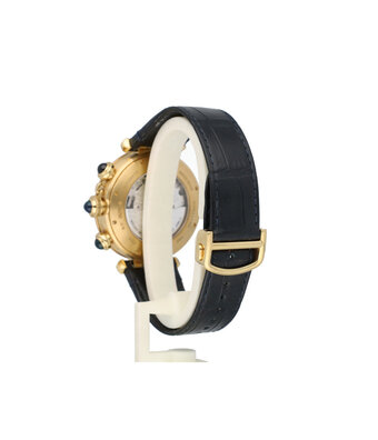 Cartier Pasha de Cartier  41 yellow gold silver - OPEN DATE - ref. 4362 box + papers