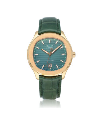 Piaget Polo Date 42 rose gold green 2025 box + papers