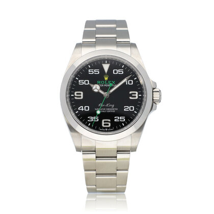 Air-king 40 steel black domed Oyster 2024 box + papers