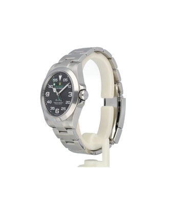 Rolex Air-king 40 steel black domed Oyster 2024 box + papers