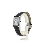 Cartier Tank Solo Small 2018 box + papers | steel SM - small quartz - leather strap | ref. W520000