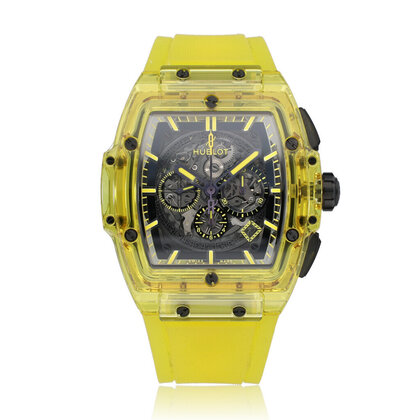 Spirit of Big Bang  45 sapphire yellow skeleton 2023 box + papers