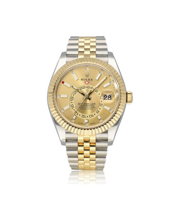 Rolex Sky-Dweller  42 steel - yellow gold champagne Jubilee 2023 box + papers