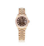 Rolex Lady-Datejust 28 rose gold UNWORN choco diamond Jubilee 2023 box + papers