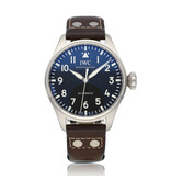 IWC Big Pilot's Watch  43 steel black brown 2022 box + papers
