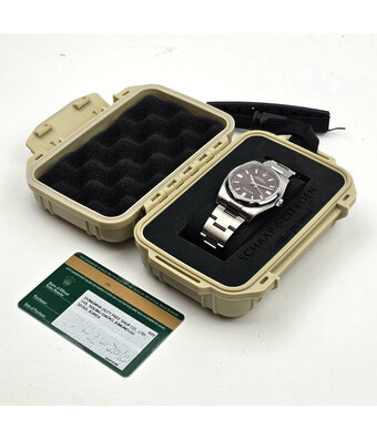 Rolex Oyster Perpetual 36 red grape 2018 + papers | steel Oyster