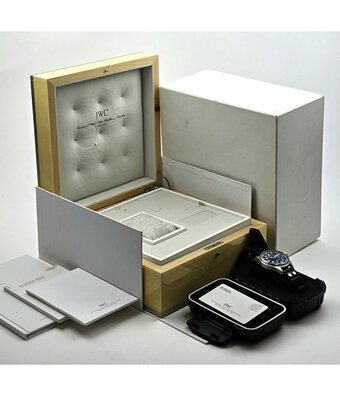 IWC Big Pilot's Watch Automatic 7 days Power Reserve  platinum blue limited box + papers | OPE