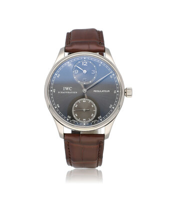 IWC Portugieser Regulateur 44 NEW IWC STRAP | Portuguese white gold grey