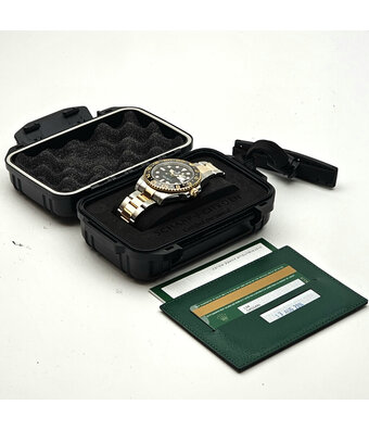 Rolex GMT-Master II 40 2014 + papers | steel - yellow gold green black ceramic Oyster