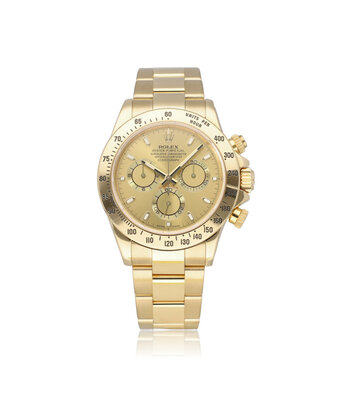 Rolex Daytona  40 yellow gold champagne 2011 B+P | NEW ROLEX SERVICE