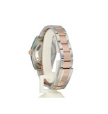 Rolex Datejust 36 steel - rose gold black roman Oyster 2017 B+P | NEW ROLEX SERVICE