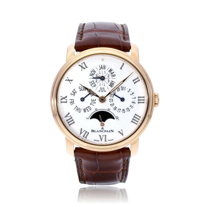 Villeret Quantième Perpetual 8 Jours 42 Moonphase NEW / UNWORN 2025 box + papers