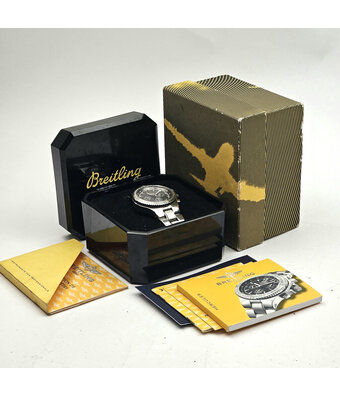 Breitling Avenger Chronograph 43 steel grey - slate 2001 box + papers | NEW BREITLING SERVICE