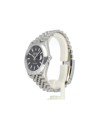 Rolex Datejust 41 steel black index domed Jubilee 2023 box + papers