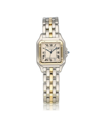 Cartier Panthère de Cartier   steel - gold ivory roman one line