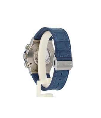 Hublot Classic Fusion Titanium Blue Chronograph 45 2016 + papers | NEW HUBLOT STRAP