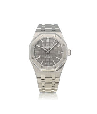Audemars Piguet Royal Oak  37 steel grey medium 2021 box + papers