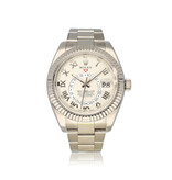 Rolex Sky-Dweller  42 white gold ivory roman Oyster 2016 box + papers