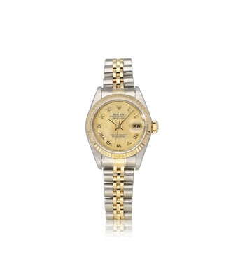 Rolex Lady-Datejust 26 MOP carousel waffle Y-serial 2002 | steel - yellow gold Jubilee