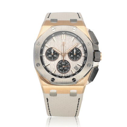 Royal Oak Offshore Chronograph 43 rose gold titanium grey 2024 box + papers