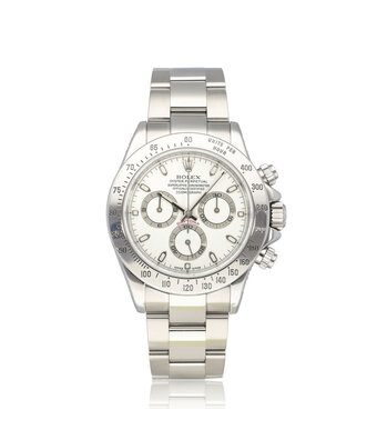 Rolex Daytona  40 chrono steel white K-serial 2003 box + papers