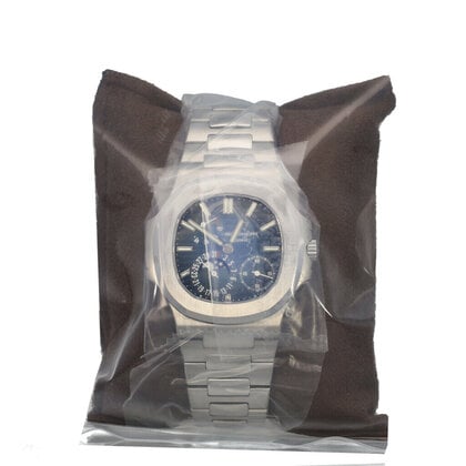 Nautilus Moonphase Power Reserve 40 NEW PATEK SERVICE - 2016 B+P | steel blue