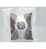 Patek Philippe Nautilus Moonphase Power Reserve 40 NEW PATEK SERVICE - 2016 B+P | steel blue