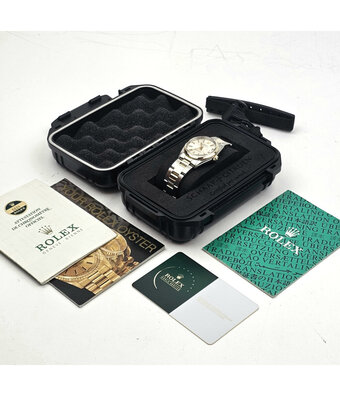 Rolex Datejust 31 NEW ROLEX SERVICE - 1978 + papers | steel - yellow gold silver Oyster