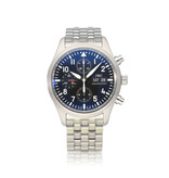 IWC Pilot's Watch Chronograph Automatic 42 steel black day-date chrono - IN PERFECT CONDITION