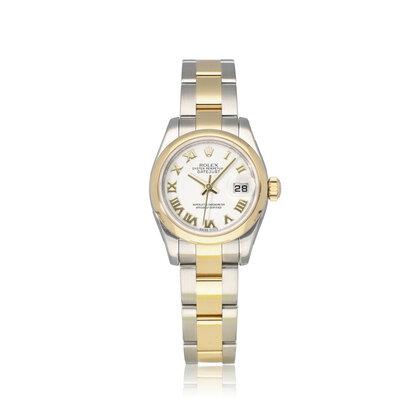 Lady-Datejust 26 NEW ROLEX SERVICE | white 2019 | steel / yellow gold Oyster