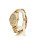 Rolex Day-Date 36 bark 1988 box + papers | yellow gold champagne diamond President