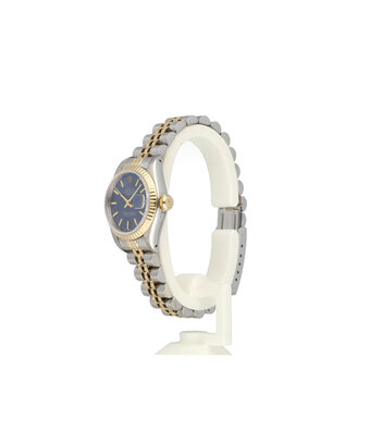 Rolex Lady-Datejust 26 steel - yellow gold blue Jubilee 1986 B+P | NEW ROLEX SERVICE