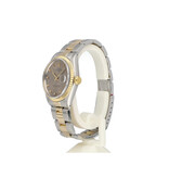 Rolex Date  34 steel / gold grey BLOCK / TRIANGLE Oyster 1972 + box | NEW ROLEX SERVICE