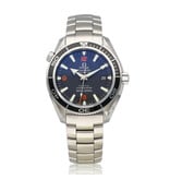 Omega Seamaster Planet Ocean 45 steel black - orange helium escape valve